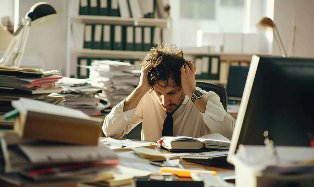 Estresse no ambiente de trabalho - Santo Caos